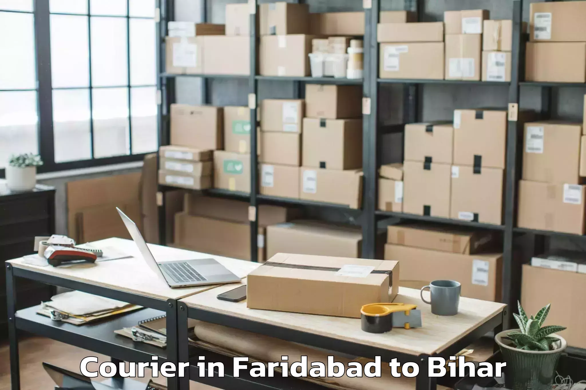 Faridabad to Cheria Bariarpur Courier